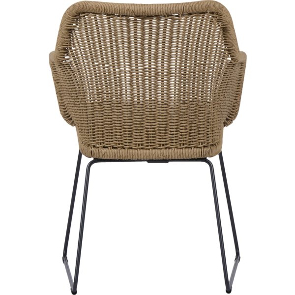 Sif Trädgårdsstol, svart/natur