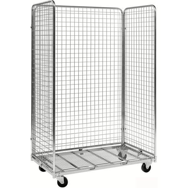 3-sidig rullcontainer för lutande hyllor, 1150x660