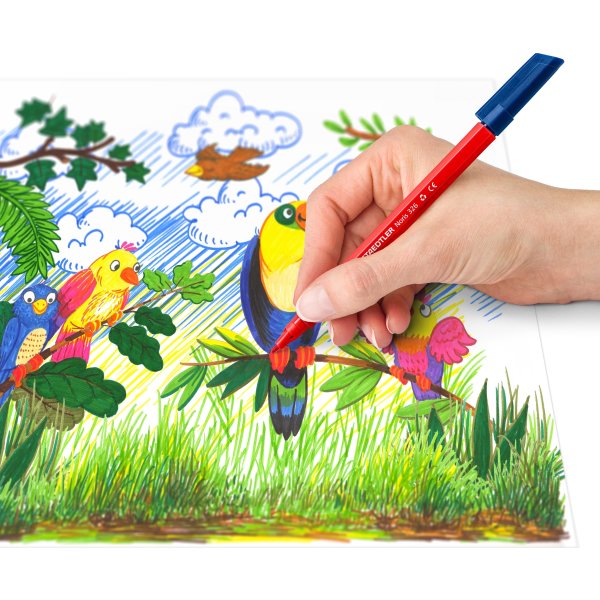 Staedtler Noris 326 Tuschpennor, 20 färger