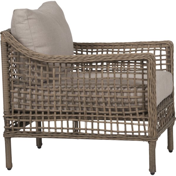 Frøya Loungeset 5 pers. 4 delar, beige/natur