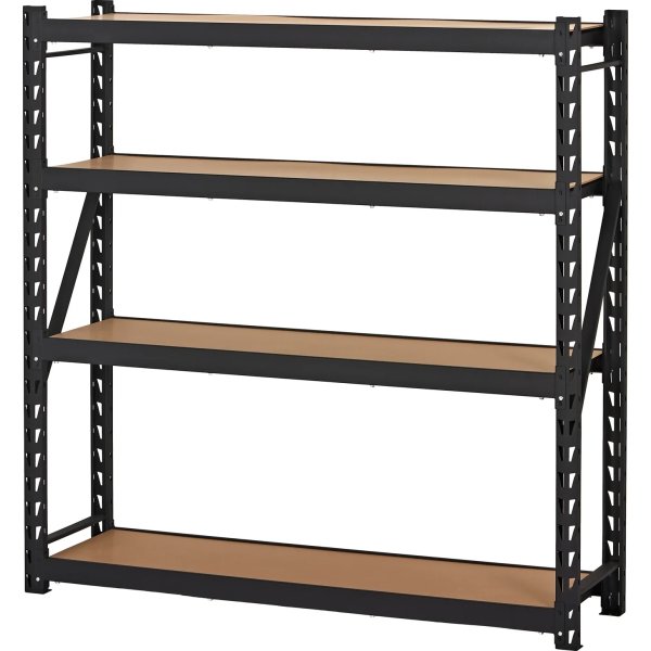 Stålställ med 4 hyllplan, 600 kg, 180x180x45 cm