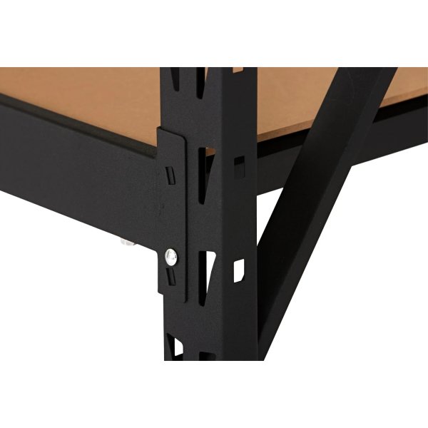 Stålställ med 4 hyllplan, 600 kg, 180x180x45 cm
