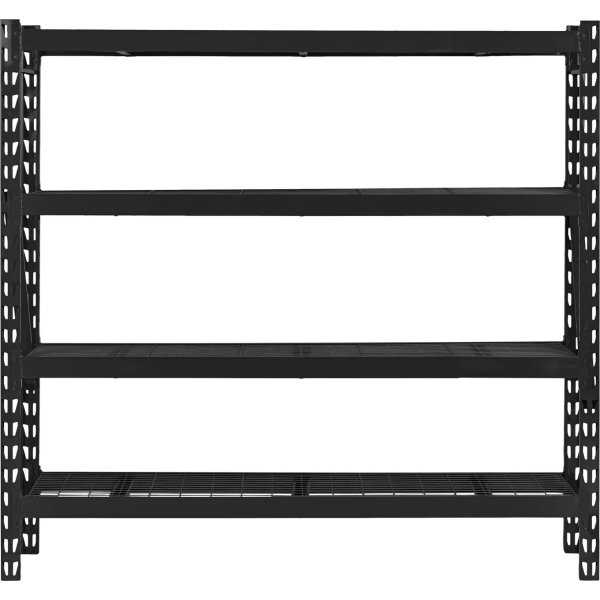 Stålhyllor m. 4 gallerhyllor, 800kg, 183x196x61cm