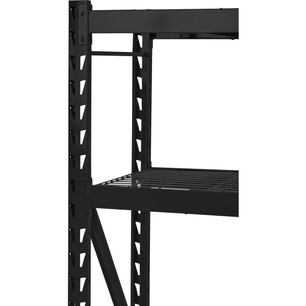 Stålhyllor m. 4 gallerhyllor, 800kg, 183x196x61cm