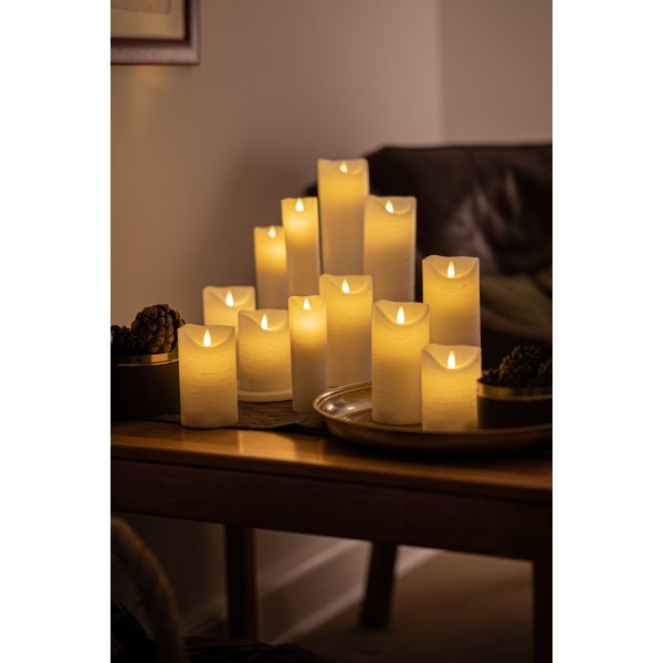 Sirius Sara laddningsbar LED-ljus H10,5/12,5/15 cm
