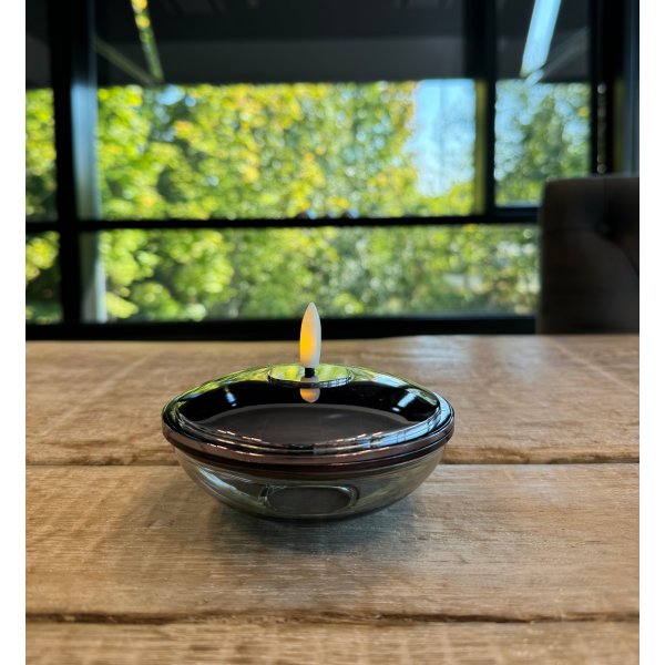 Sirius Lia laddningsb. bordsljus/H5cm/svart nickel