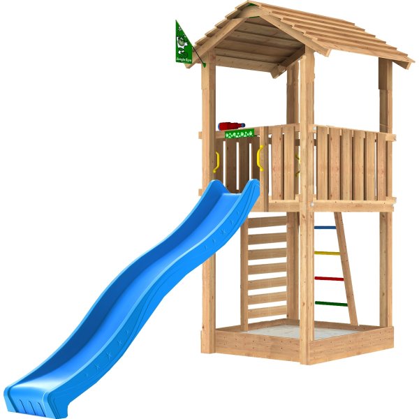 Jungle Gym Cottage 2.1 lektorn m. sand+rutschkana