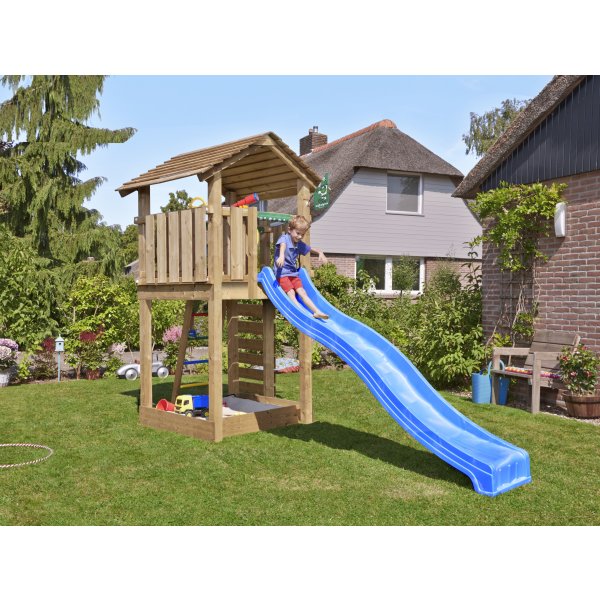 Jungle Gym Cottage 2.1 lektorn m. sand+rutschkana