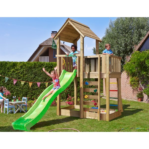 Jungle Gym Mansion 2.1 Lektorn med grön rutschkana