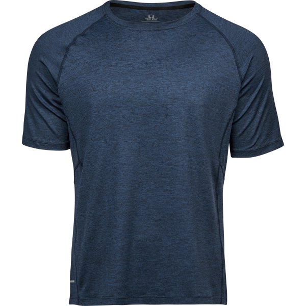 Tee Jays CoolDry Tee, Navy melange, Stl. XL