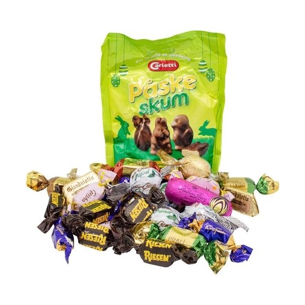 Påskägg m. inslaget Godis, 385g