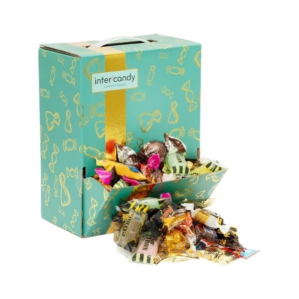 Mixlåda med inslaget godis, 1,4 kg