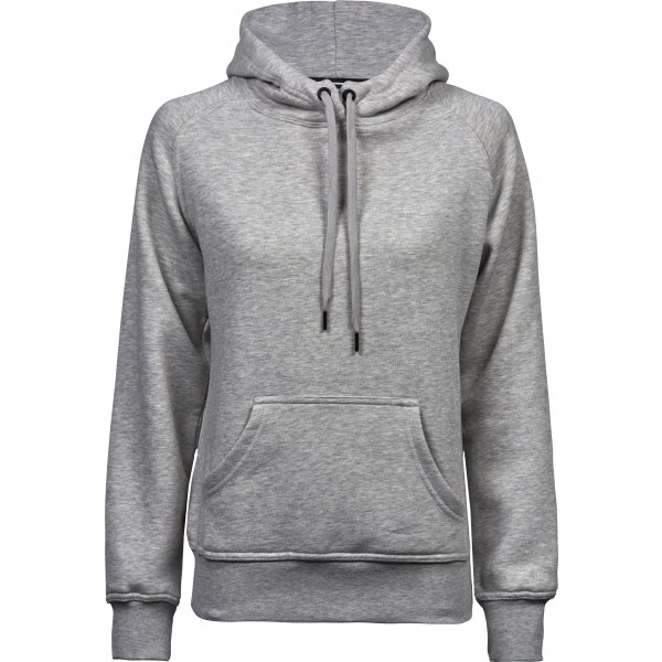 Tee Jays Hooded Sweatshirt Dam, Ljusgrå, Strl. L