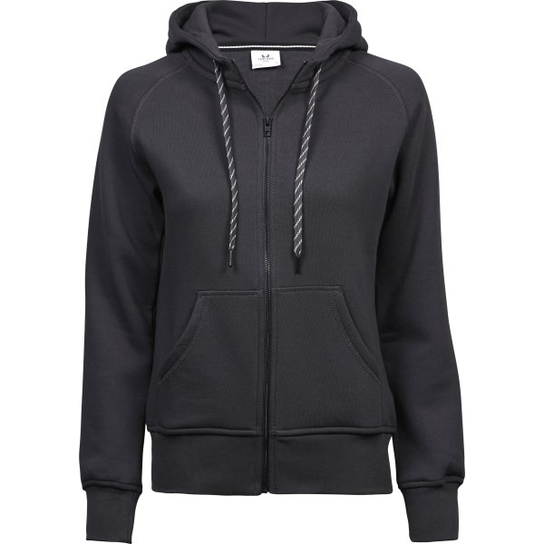 Tee Jays Fashion Hoodie, Dam, Mörkgrå, Stl. S