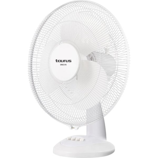 Taurus skrivbordsfläkt Greco 16, 40 cm, vit