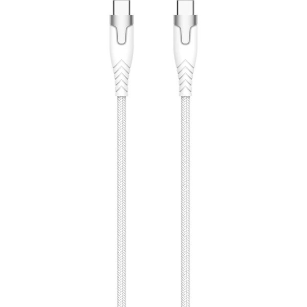 Kevlar-kabel Pro Usb-C 2.0, vit, 1,5 m