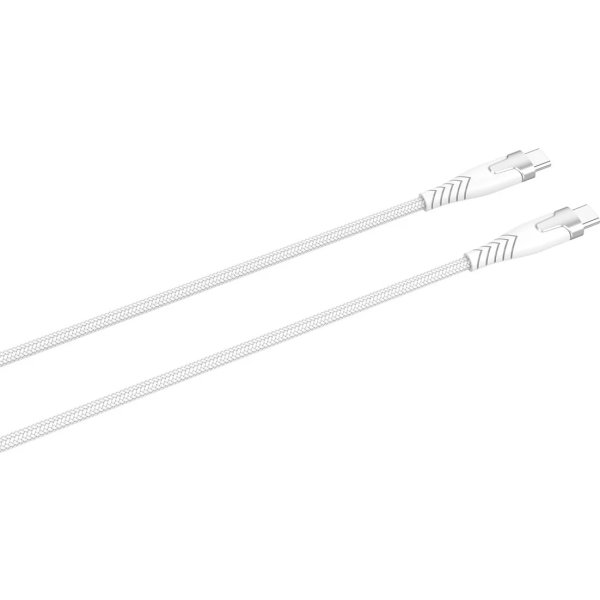 Kevlar-kabel Pro Usb-C 2.0, vit, 1,5 m