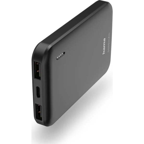 HAMA Powerbank 5000mAh, svart