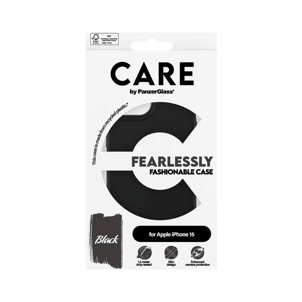 CARE Fodral till Iphone 15, svart
