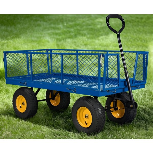 Dragvagn 320 kg, luftgummihjul, 138,2x61,5x114 cm
