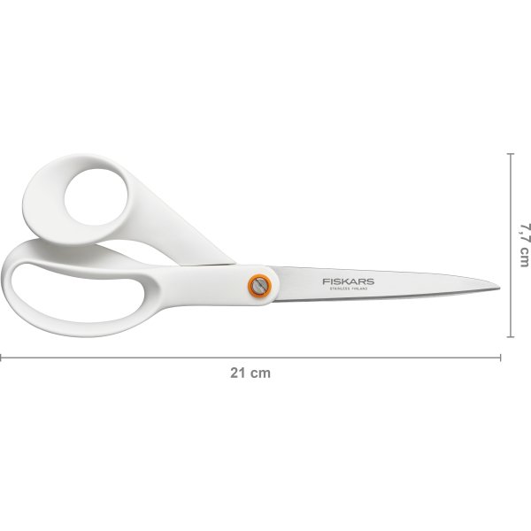 Fiskars Functional Form Universalsax, 21 cm, vit