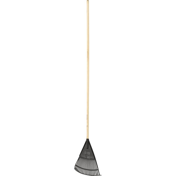 Fiskars Solid Leaf Rake, plast/trä, 199 cm.