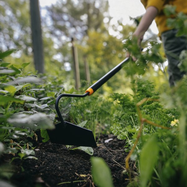Fiskars Solid Hoe, metallskaft, 155 cm.