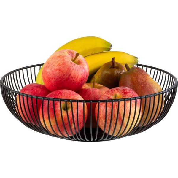 Westmark Brödkorg large, svart stål, Ø28 cm.