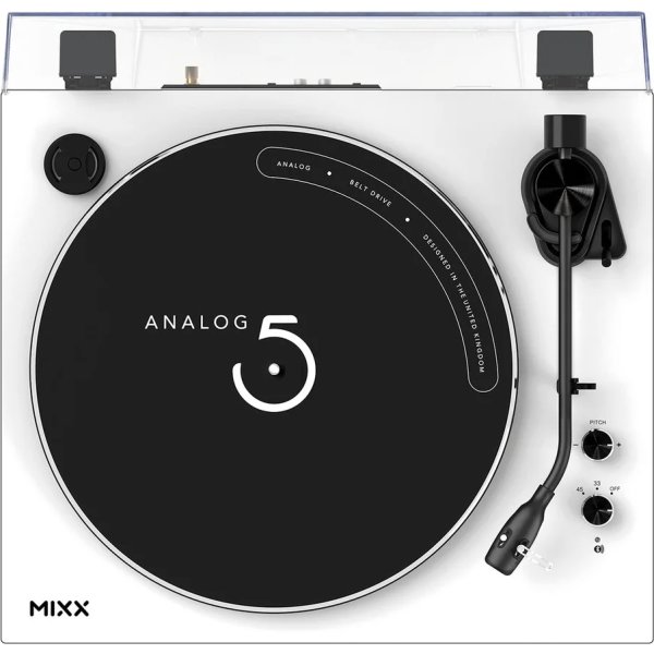 MIXX Vinylskivspelare Analogue 5 Stereo, Vit