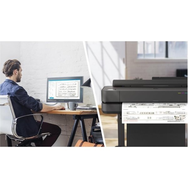 HP DesignJet T650 36" storformatsskrivare i färg