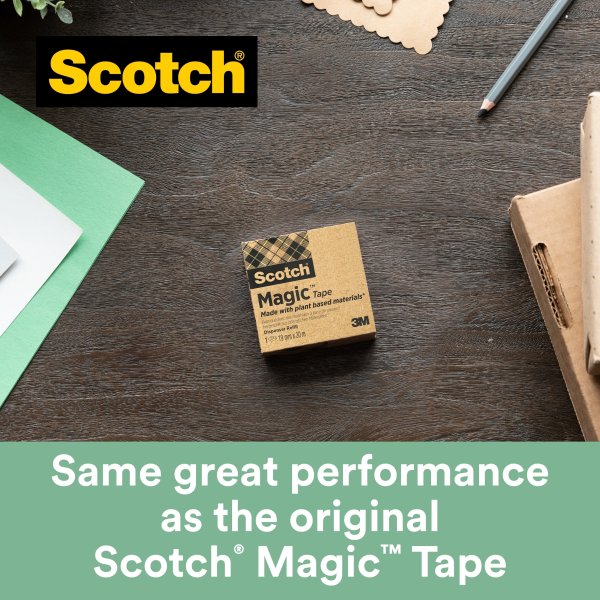 Scotch bordshållare svart + 3rl Magic Miljö Tejp