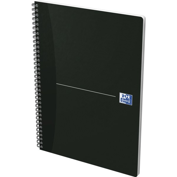 Oxford Smart Black Spiralbok A4, rutat