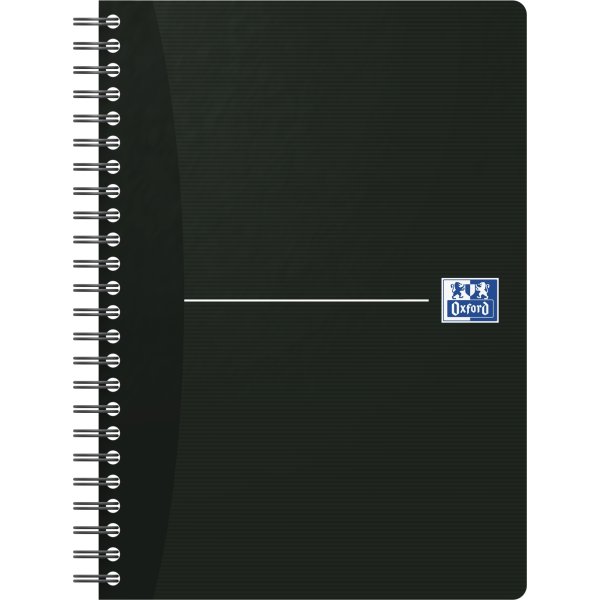 Oxford Smart Black Spiralblock A5, linjerat