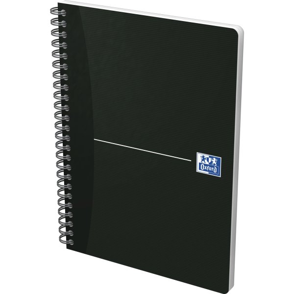 Oxford Smart Black Spiralblock A5, linjerat