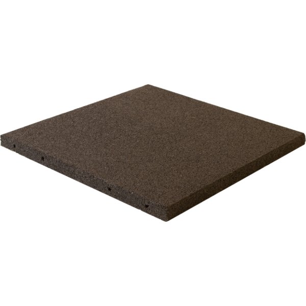 NORDIC PLAY gummiplatta 50x50x3 cm, svart, 30 st.