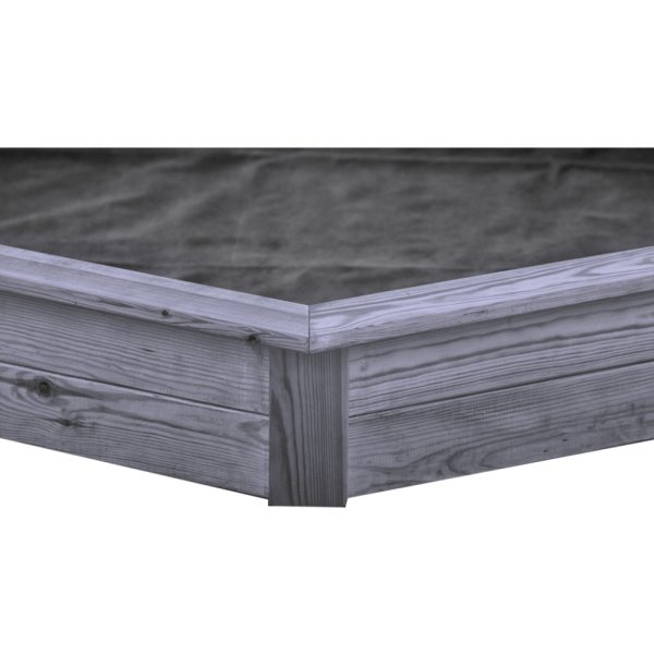 NORDIC PLAY Sandlåda, 6-kantig, grå