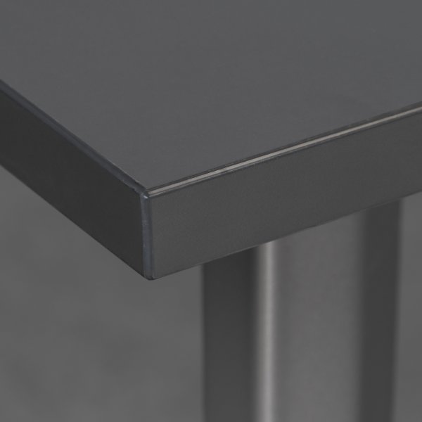 Enkel skrivbord, stålram/grå topp, 120x60 cm