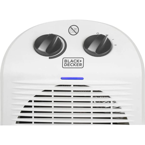 BLACK+DECKER 2000W värmefläkt, vit