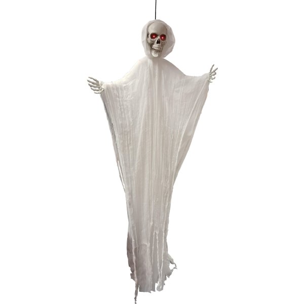 Hängande Spökesskelett m. Ljus/Ljud, H140 cm