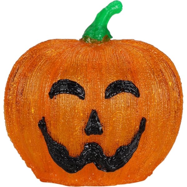 Pumpa med LED-Ljus & Timer, akryl, H25 cm