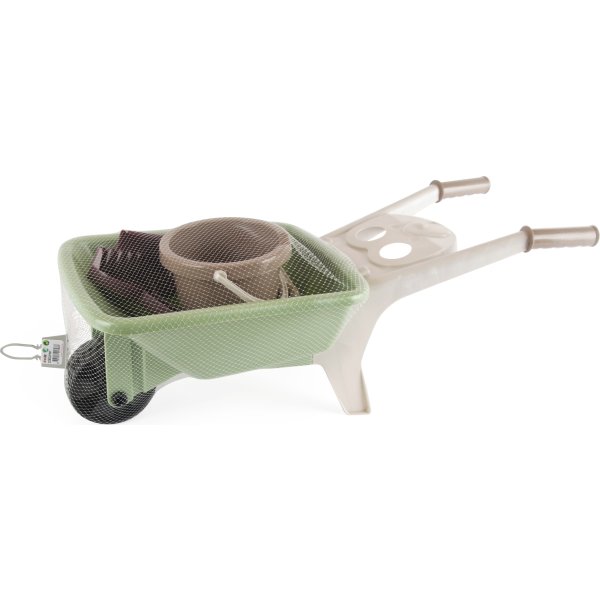 Dantoy Green Garden skottkärra set, 4 delar, L66cm
