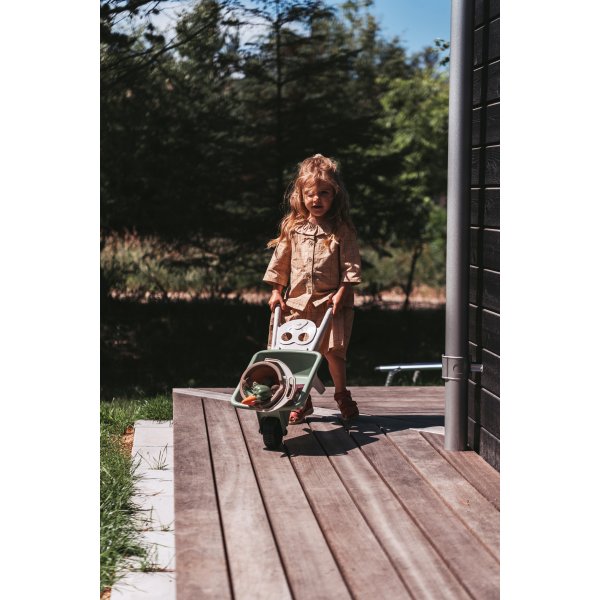 Dantoy Green Garden skottkärra set, 4 delar, L66cm