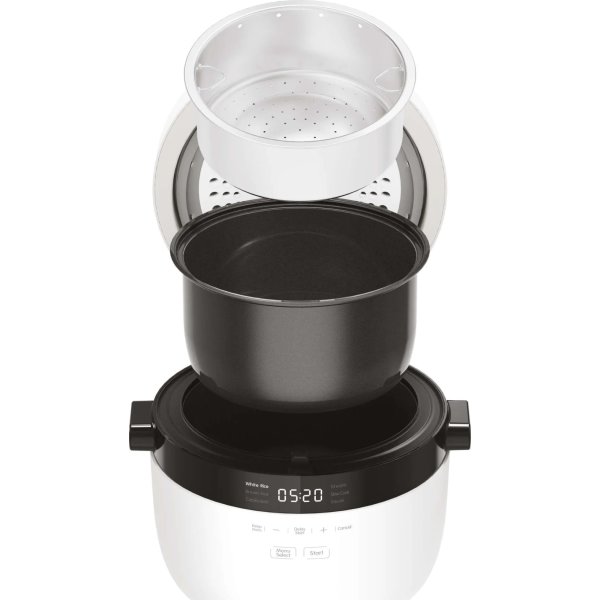 Instant - riskokare & ångkokare 2,8 L, 600 W, vit