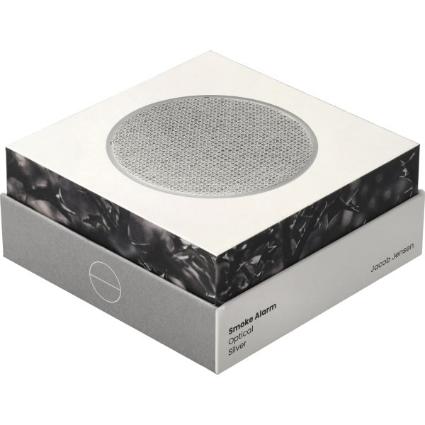 Jacob Jensen Brandvarnare, optisk 10 cm, silver