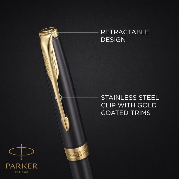 Parker Sonnet Grey GT kulspetspenna | M
