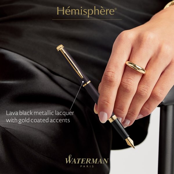Waterman Hemisphere Lava Black reservoarpenna | F