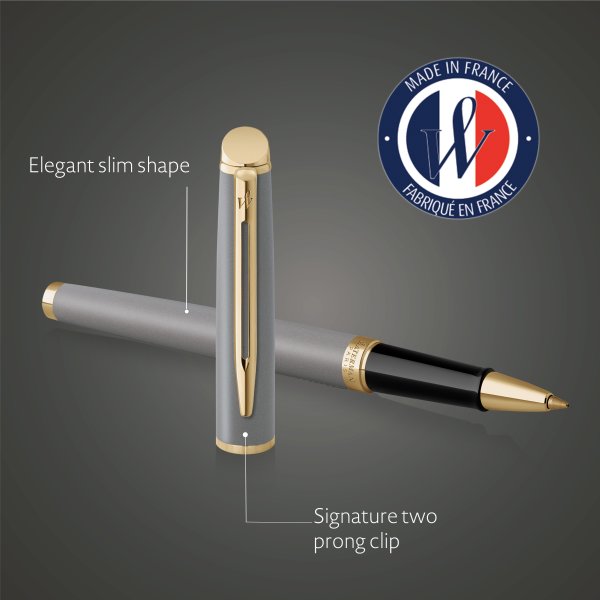 Waterman Hemisphere Stone Grey Rollerball | F
