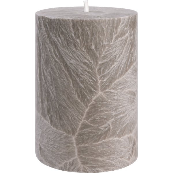 Blockljus, Shea-stearin, 6,7x10 cm, Khaki