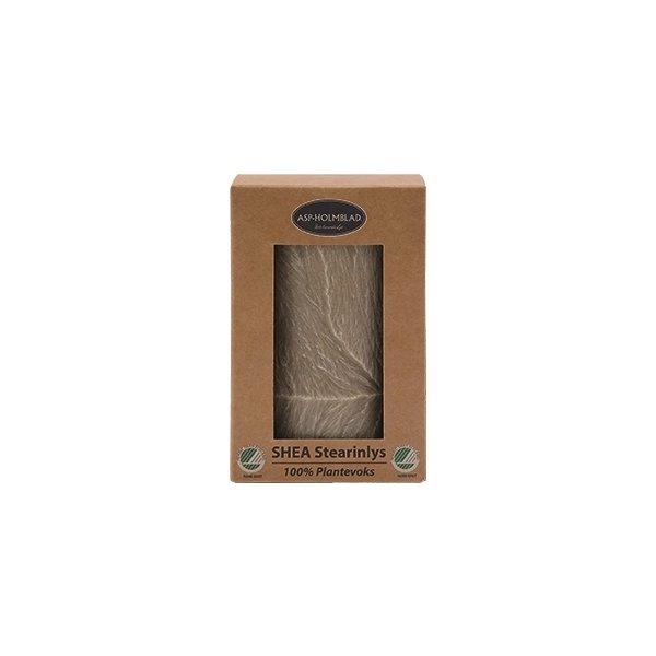 Blockljus, Shea-stearin, 6,7x10 cm, Khaki