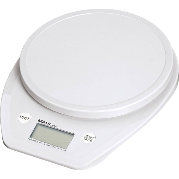 Maul 1646002 brevvåg 5 kg, batteridriven, vit